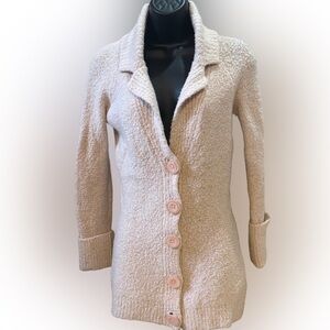 Moda International Pale Pink Cardigan with Button Accents